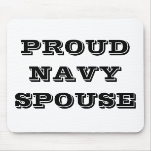 Mousepad Proud Navy Spouse