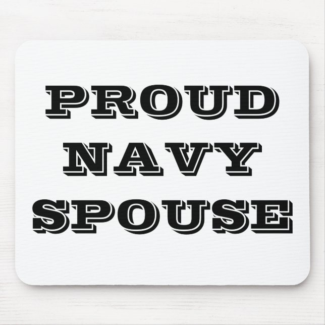 Mousepad Proud Navy Spouse (Front)