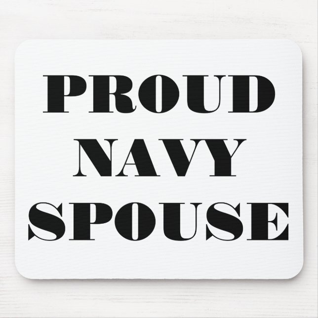 Mousepad Proud Navy Spouse (Front)