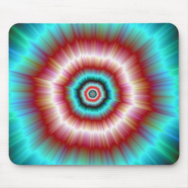 Mousepad   Red and Blue Exploding Doughnut (Front)