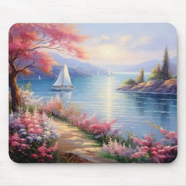 Mousepad | Sailboats in Distance (Front)