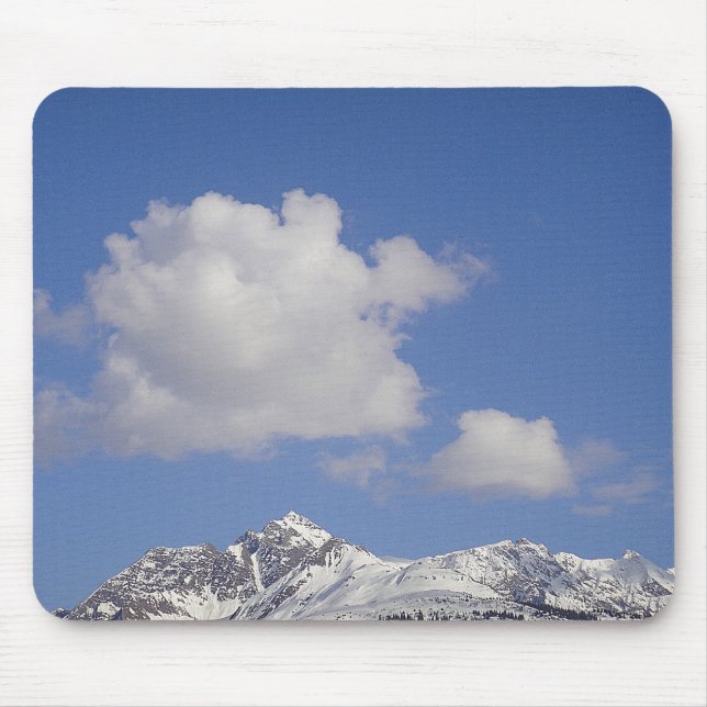 Mousepad Schneeberg mit lustiger Wolke (Front)