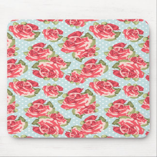 Mousepad Shabby Chic Roses Floral Vintage