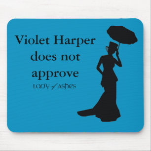 Mousepad, Teal Blue - Violet HarpeDoes Not Approve Mouse Pad