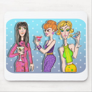 Mousepad - Three Martini Divas