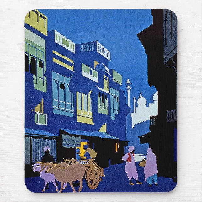 Mousepad Vintage Art India (Front)