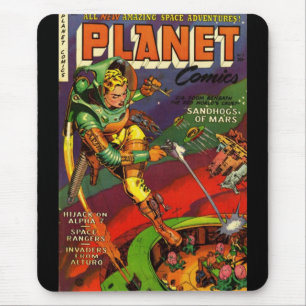 Mousepad Vintage Comic Book Covers
