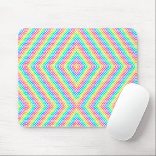 Mousepad with a colourful, psychedelic design 
