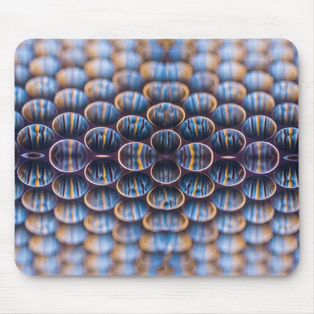 Mousepad with Abstract Futuristic Honeycomb Image (Front)