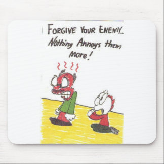 Mousepad with animated funny church signs