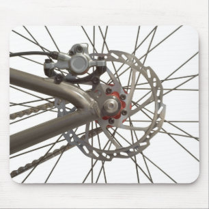 Mousepad with Bike Wheel Hub
