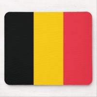 Mousepad with Flag of Belgium