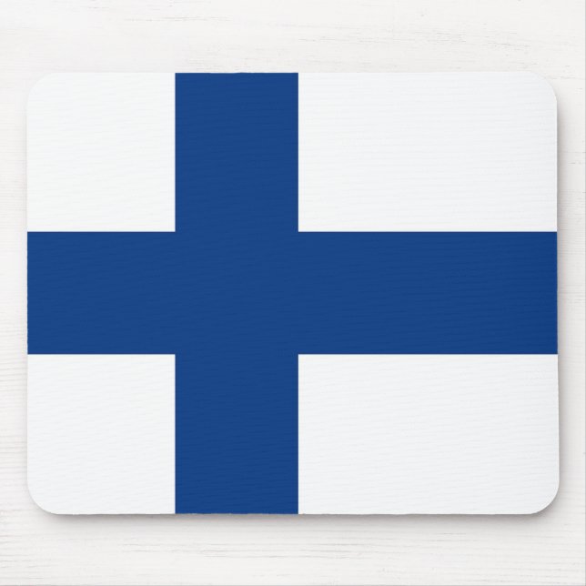 Mousepad with Flag of Finland (Front)