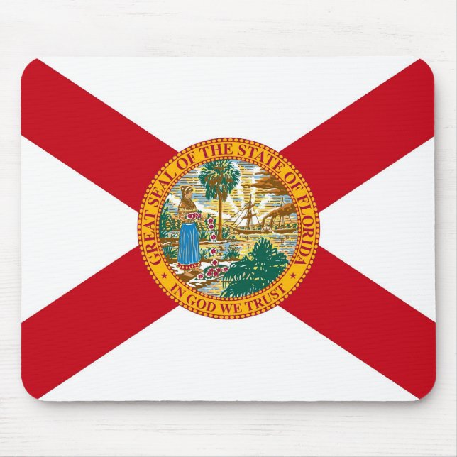 Mousepad with Flag of Florida State - USA (Front)