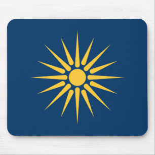 Mousepad with Flag of Macedonia, Greece
