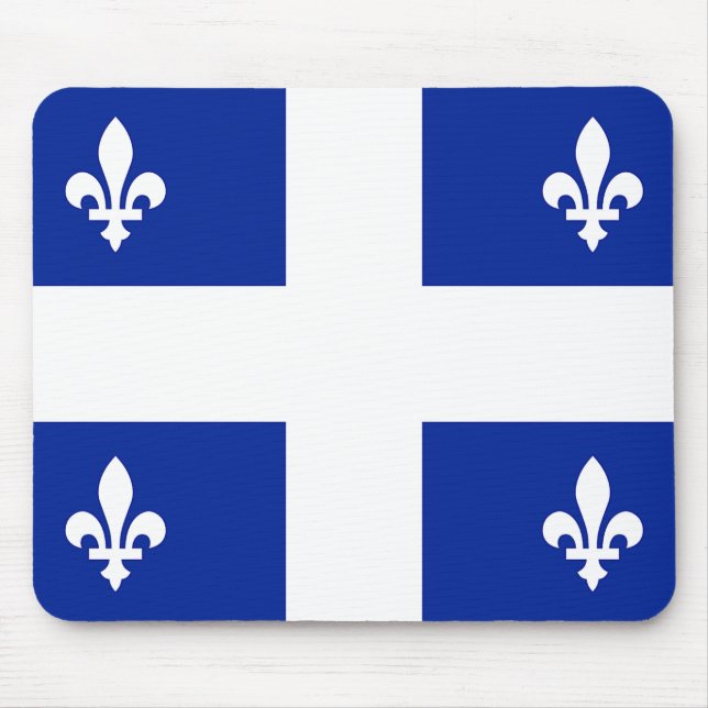 Mousepad with Flag of Quebec, Canada (Front)