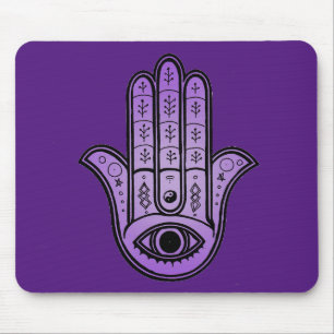 Mousepad with Hamsa Hand design