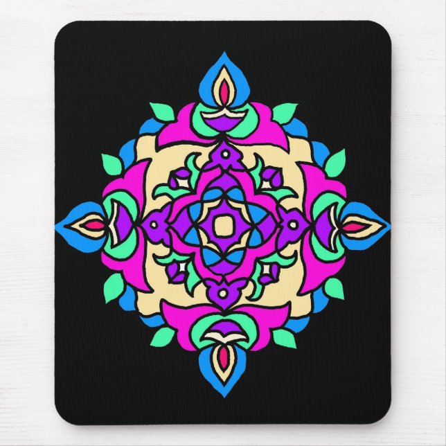 Mousepad with Rangoli Pattern (Front)