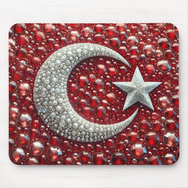 Mousepad with Turkish Colours Design (Front)