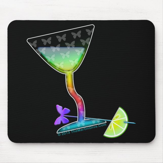 MOUSEPADS - BUTTERFLY MARTINI (Front)