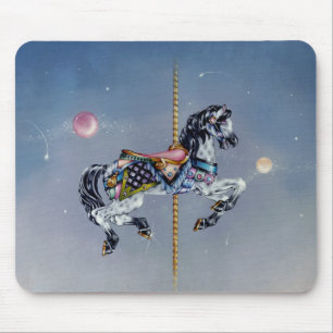 Mousepads - Grey Mare Carousel Horse