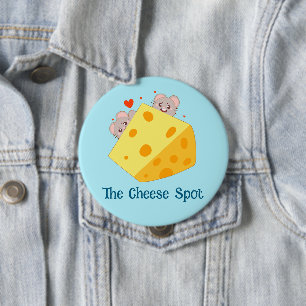 Mouses And Cheese 10 Cm Round Badge