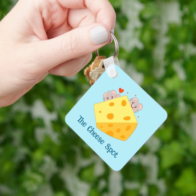 Mouses And Cheese  Key Ring (Hand)