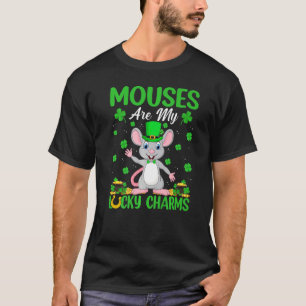 Mouses Are My Lucky Charms Mouse St Patrick S Day T-Shirt