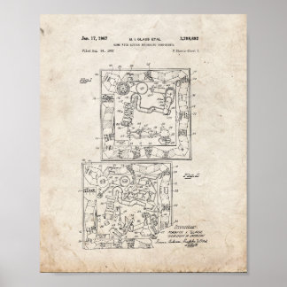 Mousetrap Board Game Patent - Old Look Poster