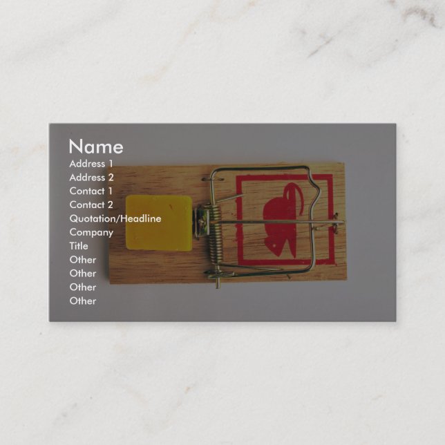 Mousetrap Business Card (Front)