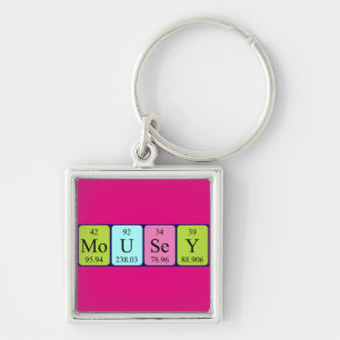 Mousey periodic table name keyring