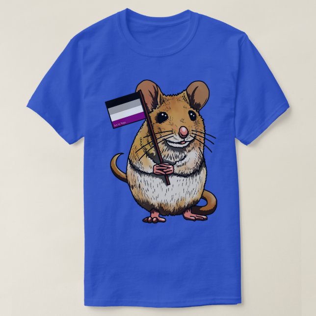 Mousie with Ace Flag T-Shirt (Design Front)
