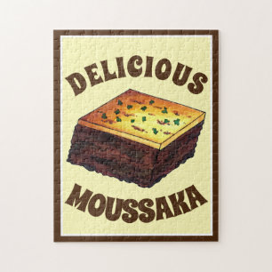 Moussaka Greek Mediterranean Food Eggplant Potato Jigsaw Puzzle