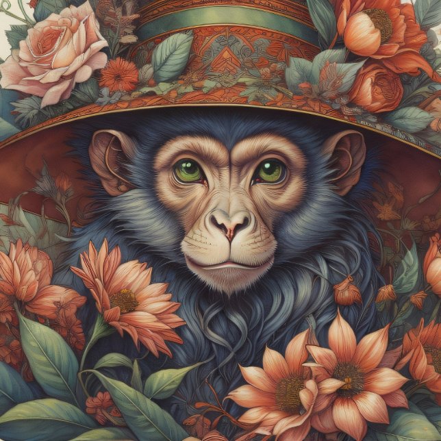 Mousseline Flower Hat  cute chimp v10 Tissue paper (Creator Uploaded)