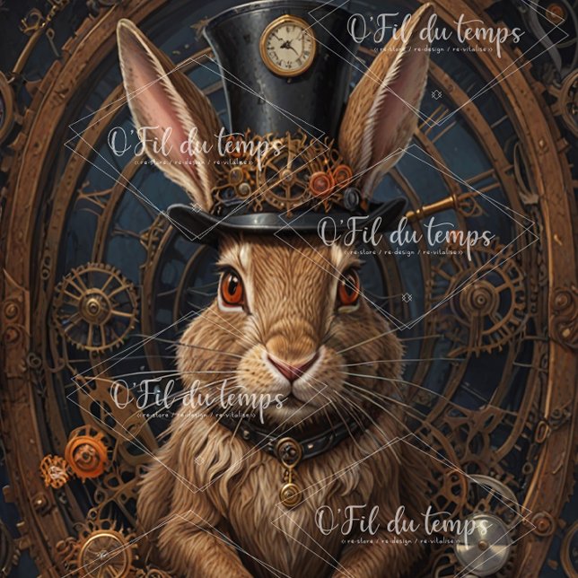 Mousseline Hare Steampunk Hat Tissue paper (Creator Uploaded)