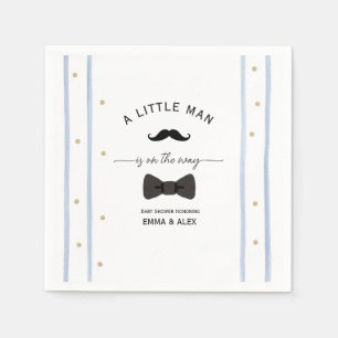 Moustache  A little man is on the way Napkin