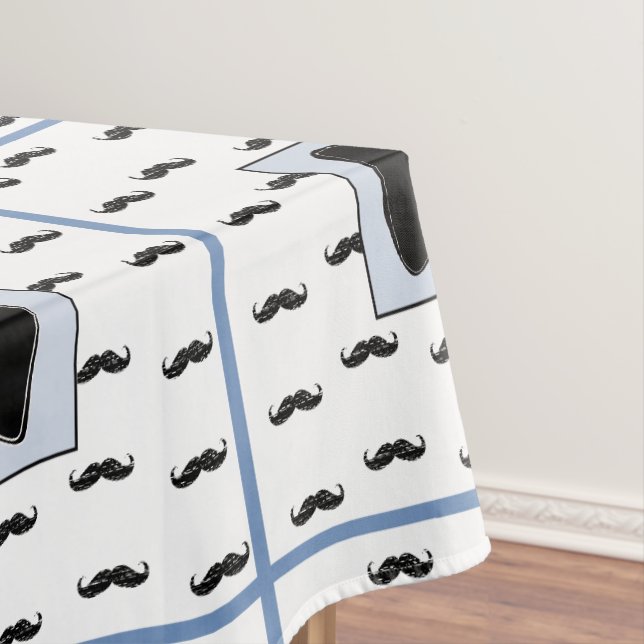 Moustache and Bow Tie Table Cloth (In Situ)
