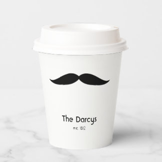  Moustache and Lips Couple Paper Cup