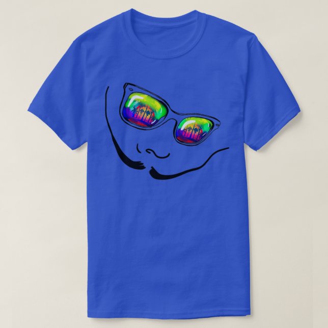 Moustache and sunglasses T-Shirt (Design Front)