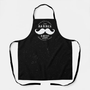 Moustache Barber Shop Modern Hairstylist Barbersho Apron