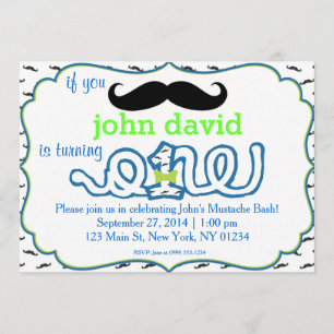 Moustache Bash Invitation