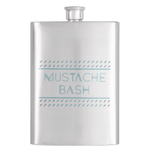 Moustache Bash Metro Hip Flask