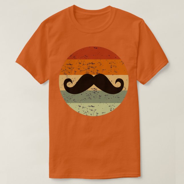 Moustache Beard Retro 3 T-Shirt (Design Front)