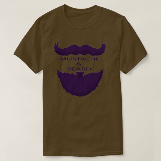 Moustache Beard T-Shirt (Design Front)