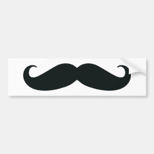 Moustache Bumper Sticker