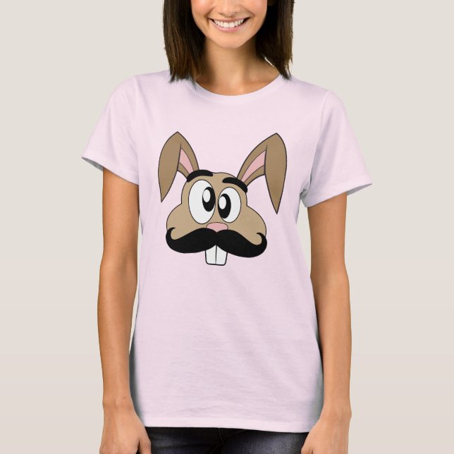 Moustache Bunny T-Shirt (Front)