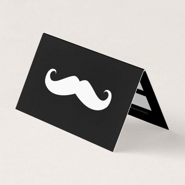 Moustache Business Card (Front)
