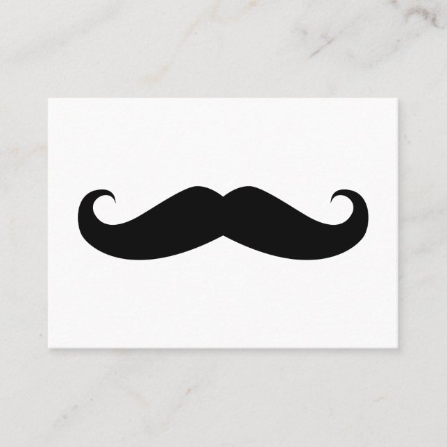 Moustache Business Card (Front)