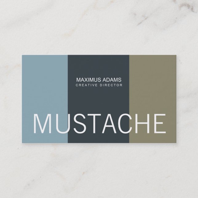 Moustache Business Cards (Front)