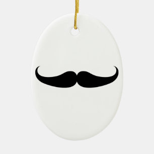 Moustache Ceramic Tree Decoration